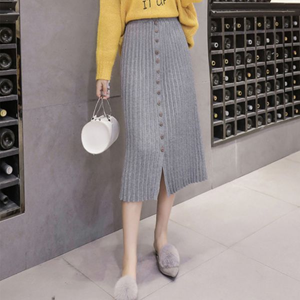 2021 new women knitting long autumn winter casual ladies pleated buttons slit elegant skirt female girls sk8822 eos3, Black
2021 new women knitting long autumn winter casual ladies pleated buttons slit elegant skirt female girls sk8822 eos3, Black