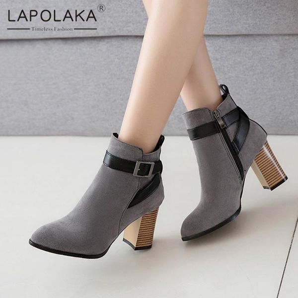 boots lapolaka 2021 fashion plus size 50 elegant work office shoes ladies boot woman belt buckle concise chic trendy female, Black
boots lapolaka 2021 fashion plus size 50 elegant work office shoes ladies boot woman belt buckle concise chic trendy female, Black