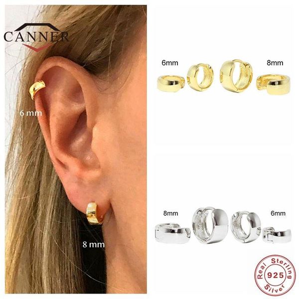 hoop & huggie canner 6/8mm real 925 sterling silver earrings for women glossy round piercing earring earings jewelry pendientes plata, Golden;silver
hoop & huggie canner 6/8mm real 925 sterling silver earrings for women glossy round piercing earring earings jewelry pendientes plata, Golden;silver