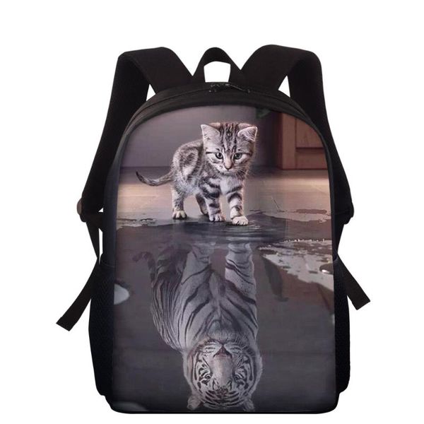 school bags 15 inch children funny 3d cat reflection tiger printing shoulder bag kids backpack custom bagpack students bookbag
school bags 15 inch children funny 3d cat reflection tiger printing shoulder bag kids backpack custom bagpack students bookbag