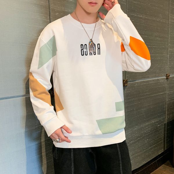ne round contrast sweater color fashion autumn handsome men's personalized printed long sve t-shirt, Black
ne round contrast sweater color fashion autumn handsome men's personalized printed long sve t-shirt, Black