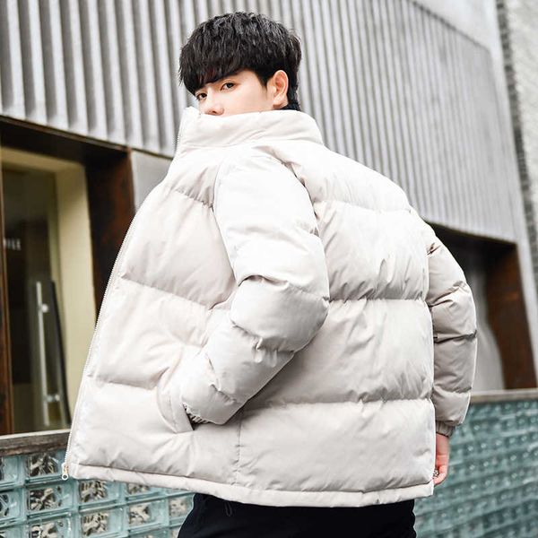 men's large thick winter clothes, stand collar warm jacket, korean, harajuku, Black
men's large thick winter clothes, stand collar warm jacket, korean, harajuku, Black