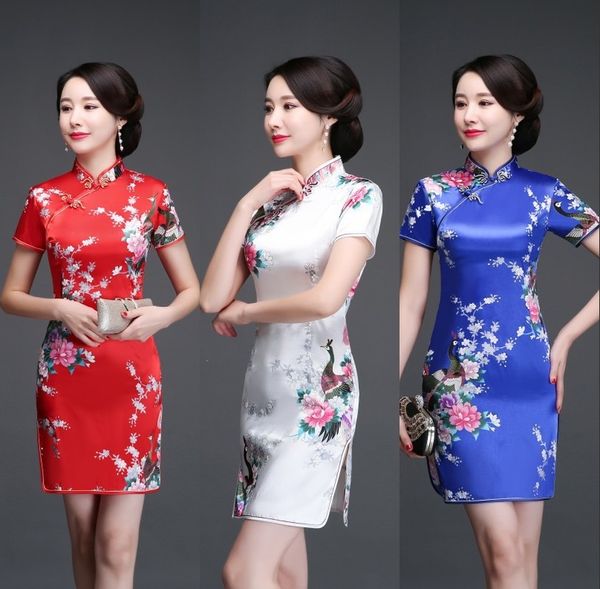 2021 cheongsam summer new style women's chinese-style demure fashion short mid-length glorious silk hk360 hs5z, Black;gray
2021 cheongsam summer new style women's chinese-style demure fashion short mid-length glorious silk hk360 hs5z, Black;gray