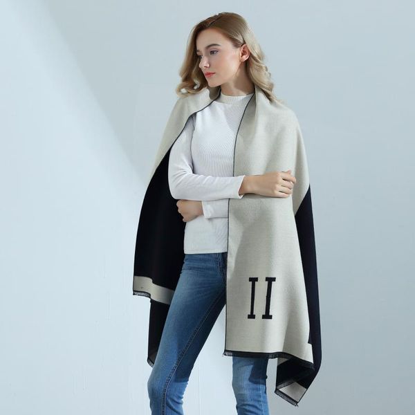 hats, scarves & gloves sets autumn and winter korean european american jacquard double-sided letter imitation cashmere scarf women's th, Blue;gray
hats, scarves & gloves sets autumn and winter korean european american jacquard double-sided letter imitation cashmere scarf women's th, Blue;gray
