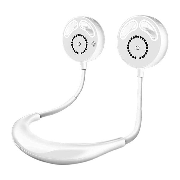 electric fans portable hand fan dual head three speed neck hanging leafless air cooling rechargeable for office home outdoor 
electric fans portable hand fan dual head three speed neck hanging leafless air cooling rechargeable for office home outdoor