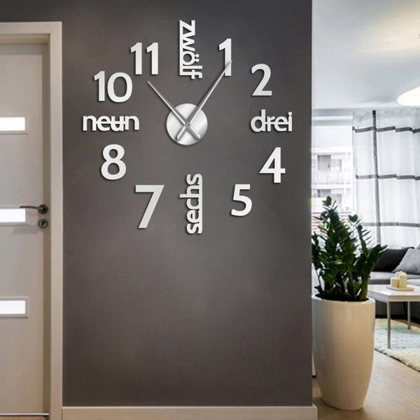 wall clocks german language mixed arabia numerals diy large clock silent movement for living room frameless big numbers
wall clocks german language mixed arabia numerals diy large clock silent movement for living room frameless big numbers