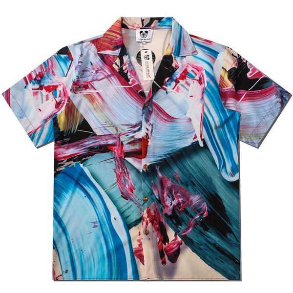 men's casual shirts men vintage floral shirt painted graffiti full print oversize short sleeve summer hawaii beach holiday loose, White;black
men's casual shirts men vintage floral shirt painted graffiti full print oversize short sleeve summer hawaii beach holiday loose, White;black