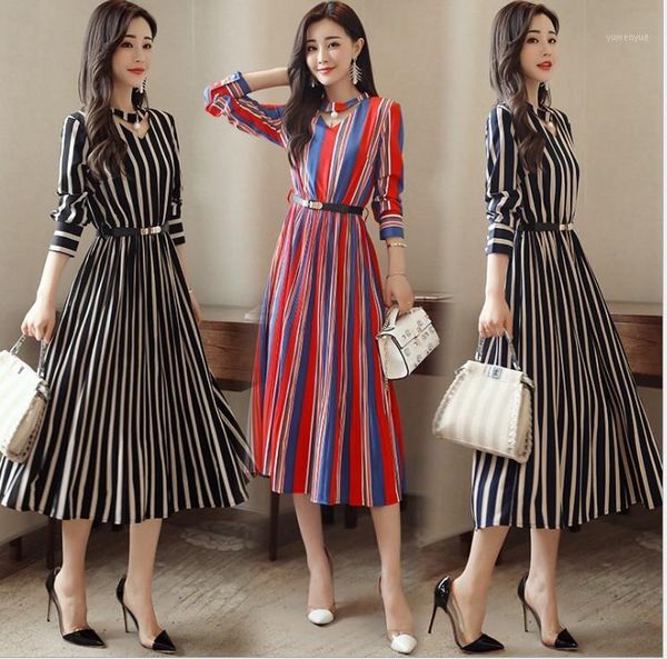 casual dresses -4xl spring autumn dress celebrity evening club black blue red mid-calf o neck slim ball gown striped women, Black;gray
casual dresses -4xl spring autumn dress celebrity evening club black blue red mid-calf o neck slim ball gown striped women, Black;gray