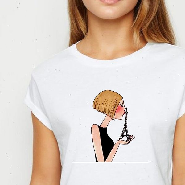 paris girls kiss tshirt harajuku spring summer vestidos t shirt women streetwear comfortable tee shirt round collar t shirts, White
paris girls kiss tshirt harajuku spring summer vestidos t shirt women streetwear comfortable tee shirt round collar t shirts, White
