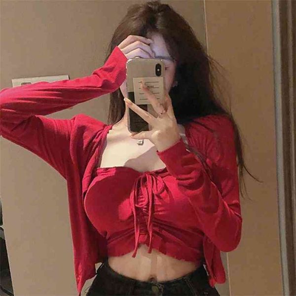 boob tube suspender knitted cardigan fashion two-piece women's autumn style soft sweater set 210529, White
boob tube suspender knitted cardigan fashion two-piece women's autumn style soft sweater set 210529, White