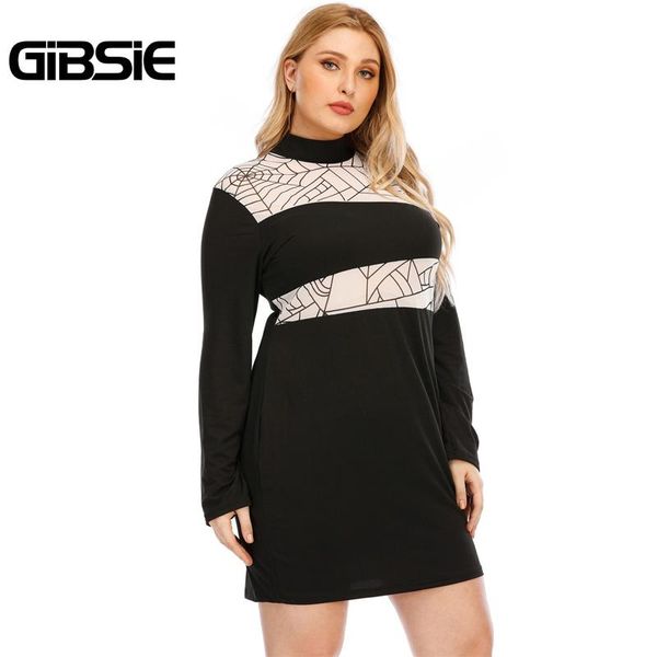 casual dresses gibsie black contrast print bodycon mini dress women plus size 2021 autumn high neck long sleeve office knit, Black;gray
casual dresses gibsie black contrast print bodycon mini dress women plus size 2021 autumn high neck long sleeve office knit, Black;gray