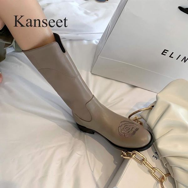 boots kanseet 2021 women autumn round toe slim mid-calf handmade thick low heels mid shoes black size 40
boots kanseet 2021 women autumn round toe slim mid-calf handmade thick low heels mid shoes black size 40