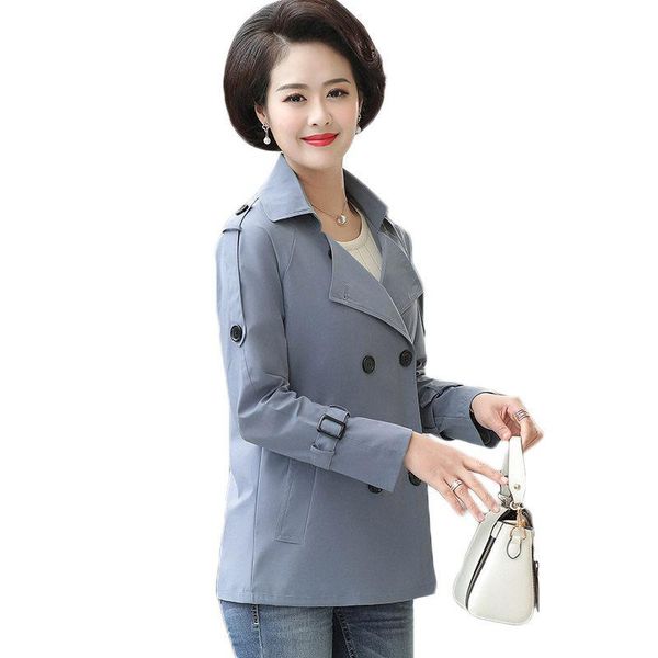 women's trench coats spring jacket women 2021 elegant middle-aged mother coat short windbreaker big size clothes lapel outerwear f541, Tan;black
women's trench coats spring jacket women 2021 elegant middle-aged mother coat short windbreaker big size clothes lapel outerwear f541, Tan;black