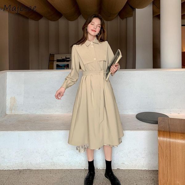 women's trench coats women trendy solid korean version all-match simple minimalist sweet girls female clothes teens college est leisure, Tan;black
women's trench coats women trendy solid korean version all-match simple minimalist sweet girls female clothes teens college est leisure, Tan;black
