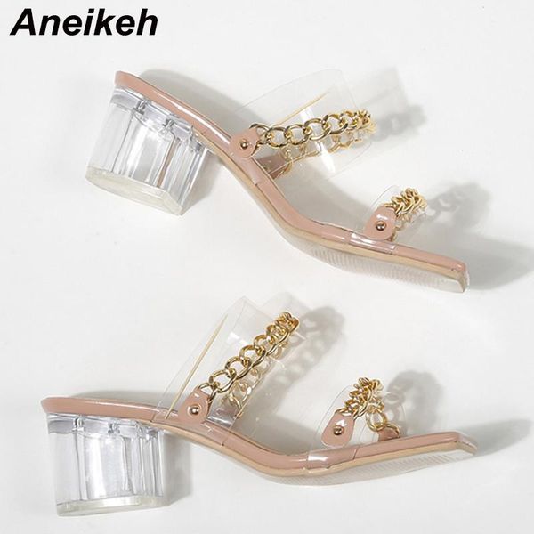 aneikeh summer women shoes square heel fashion sweet pvc metal decoratio patchwork peep toe slippers 2021 new femmes chaussures, Black
aneikeh summer women shoes square heel fashion sweet pvc metal decoratio patchwork peep toe slippers 2021 new femmes chaussures, Black