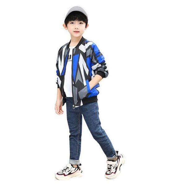boys' threaded collar jacket 2021 spring and autumn new medium and big children korean style western style printed coat, Blue;gray
boys' threaded collar jacket 2021 spring and autumn new medium and big children korean style western style printed coat, Blue;gray