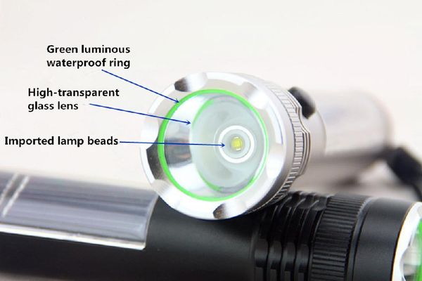 dishykooker usb charging solar powered led strong light torch multifunctional