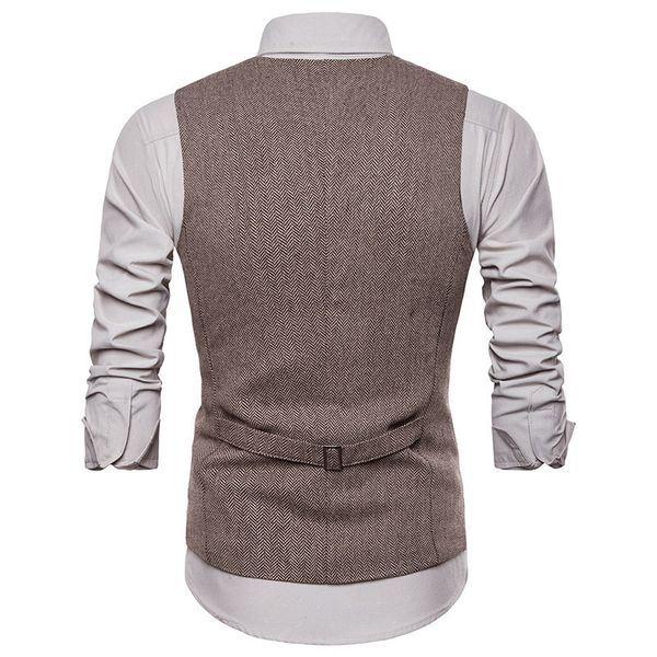 2021 new smart casual business waistcoat men fashion formal vest suit single breasted classic v-neck wedding znjq, Black;white
2021 new smart casual business waistcoat men fashion formal vest suit single breasted classic v-neck wedding znjq, Black;white