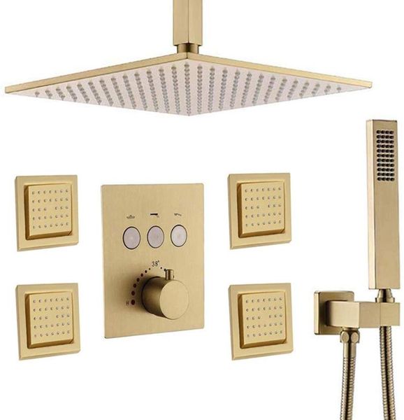 shower set with body sprays and handheld, ceiling rain mixer shower faucet valve,(allows multiple heads to function at a time)
shower set with body sprays and handheld, ceiling rain mixer shower faucet valve,(allows multiple heads to function at a time)