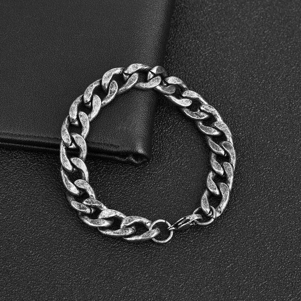 link, chain 3-11mm men women bracelet stainless steel curb cuban link bangle hiphop trendy wrist fashion jewelry gift, Black
link, chain 3-11mm men women bracelet stainless steel curb cuban link bangle hiphop trendy wrist fashion jewelry gift, Black