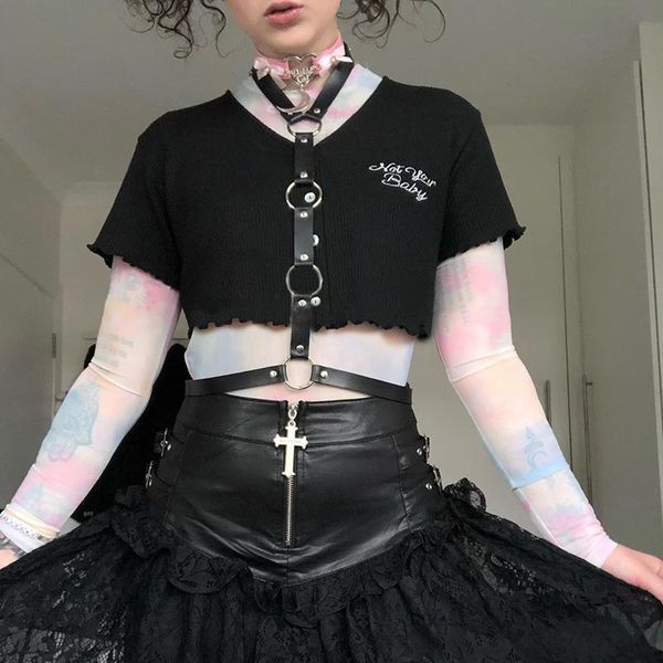 women's t-shirt 2021 embroidery letter black woman tshirts summer v-neck short sleeve crop t shirt harajuku casual loose tee, White
women's t-shirt 2021 embroidery letter black woman tshirts summer v-neck short sleeve crop t shirt harajuku casual loose tee, White