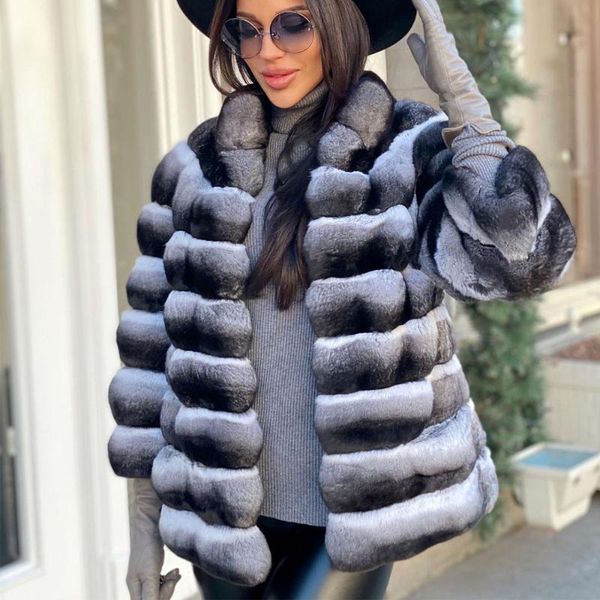 women's fur & faux winter women natural rex coat stand collat 2021 trendy woman high street full pelt genuine jacket, Black
women's fur & faux winter women natural rex coat stand collat 2021 trendy woman high street full pelt genuine jacket, Black