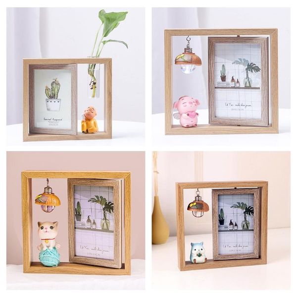 frames creative nordic wooden po frame double side rotating rotation home decoration holiday gifts
frames creative nordic wooden po frame double side rotating rotation home decoration holiday gifts