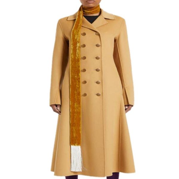 women's wool & blends arrival winter fashion skirt style woolen overcoat women elegant double breasted slim long coat, Black
women's wool & blends arrival winter fashion skirt style woolen overcoat women elegant double breasted slim long coat, Black