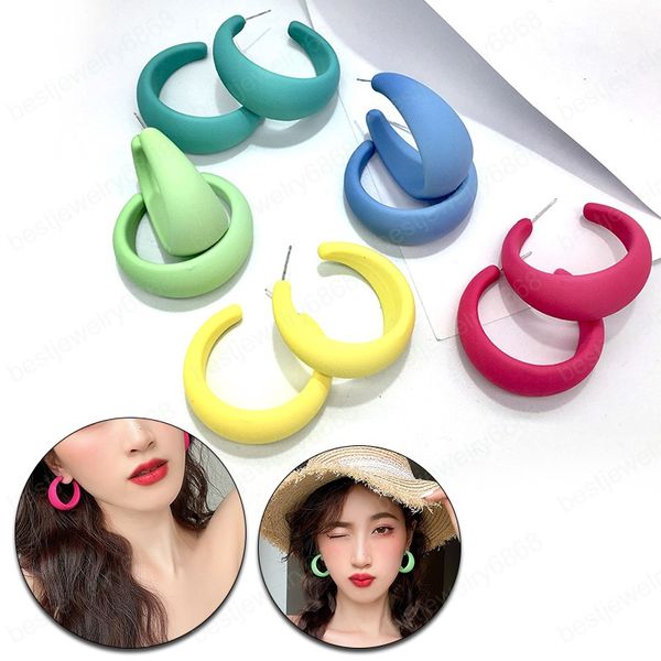 summer korea simple cute candy color acrylic c-shaped earring curved hoop earrings for women jewelry gift, Golden;silver
summer korea simple cute candy color acrylic c-shaped earring curved hoop earrings for women jewelry gift, Golden;silver