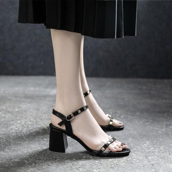 sandals women's shoes 2021 summer style thick-heeled 5cm/6.5cm high-heeled with rivet buckle female large size 41 42 43, Black
sandals women's shoes 2021 summer style thick-heeled 5cm/6.5cm high-heeled with rivet buckle female large size 41 42 43, Black
