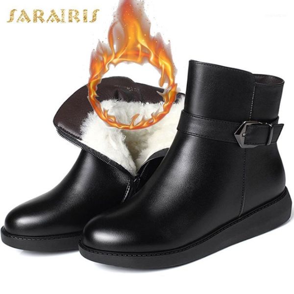 boots sarairis 2021 comfortable genuine leather warm wool plush fur winter snow women shoes ankle boot female1, Black
boots sarairis 2021 comfortable genuine leather warm wool plush fur winter snow women shoes ankle boot female1, Black