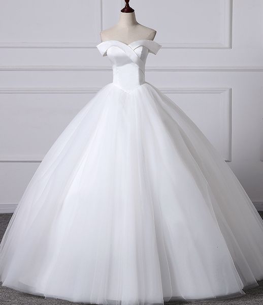 2021 new sale wedding es celebrity off the shoulder vintage satin tulle ball gown bridal 1bsu, White
2021 new sale wedding es celebrity off the shoulder vintage satin tulle ball gown bridal 1bsu, White