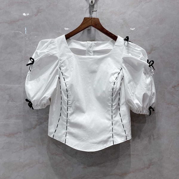 women's blouses & shirts blouses summer women fashion high-end bow pearl puff sleeves o-neck zipper back luxury brand white chic b aad
women's blouses & shirts blouses summer women fashion high-end bow pearl puff sleeves o-neck zipper back luxury brand white chic b aad