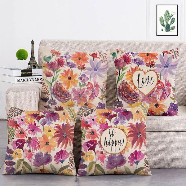 cushion/decorative pillow colorful flower linen cushion decorative living room kids cover love sofa variety t58
cushion/decorative pillow colorful flower linen cushion decorative living room kids cover love sofa variety t58