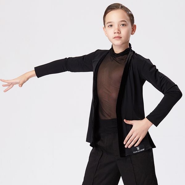 new latin dance costume boys latin mesh long sleeves ballroom dance competition shirt practice clothing salsa wear vdb3226, Black;red
new latin dance costume boys latin mesh long sleeves ballroom dance competition shirt practice clothing salsa wear vdb3226, Black;red
