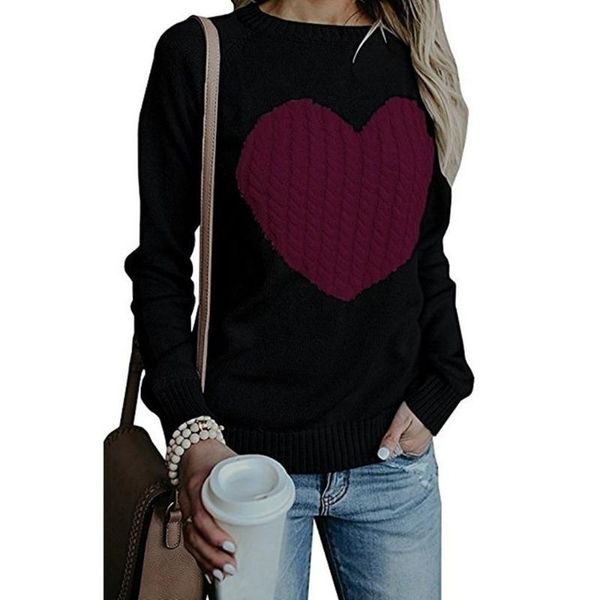 women's sweaters zogga 2021 women sweater brand knitwear spring love casual warm designer clothes outwear plus size pullover, White;black
women's sweaters zogga 2021 women sweater brand knitwear spring love casual warm designer clothes outwear plus size pullover, White;black