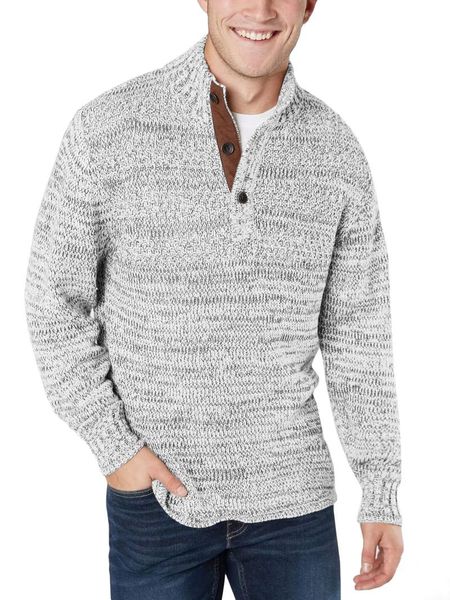 men's sweaters men long sleeve pure color slim fit mock neck knitted sweater pullover autumn fashion streetwear pullovers mens clothin, White;black
men's sweaters men long sleeve pure color slim fit mock neck knitted sweater pullover autumn fashion streetwear pullovers mens clothin, White;black