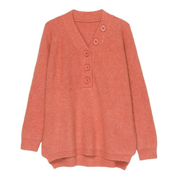 2021 new autumn spring women's sweaters oversized with buttons knitted pullovers v neck solid casual female jumpers clothing 6mby, White;black
2021 new autumn spring women's sweaters oversized with buttons knitted pullovers v neck solid casual female jumpers clothing 6mby, White;black