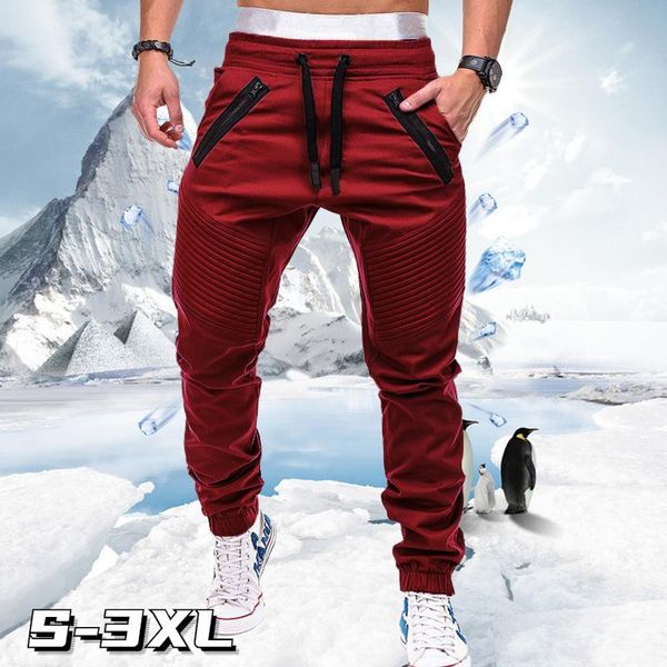 men's pants fashion multi-function pocket overalls sports trousers loose casual fitness jogger, Black
men's pants fashion multi-function pocket overalls sports trousers loose casual fitness jogger, Black
