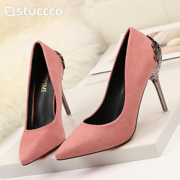 dress shoes shallow mouth super 9.5cm high heel suede wedding temperament women's boots children pointed heels, Black
dress shoes shallow mouth super 9.5cm high heel suede wedding temperament women's boots children pointed heels, Black