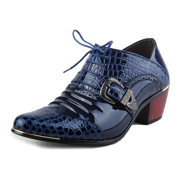 luxury design mens dress shoes high heels patent leather wedding shoes fashion buckle derby shoes for men oxfords moccasins, Black
luxury design mens dress shoes high heels patent leather wedding shoes fashion buckle derby shoes for men oxfords moccasins, Black