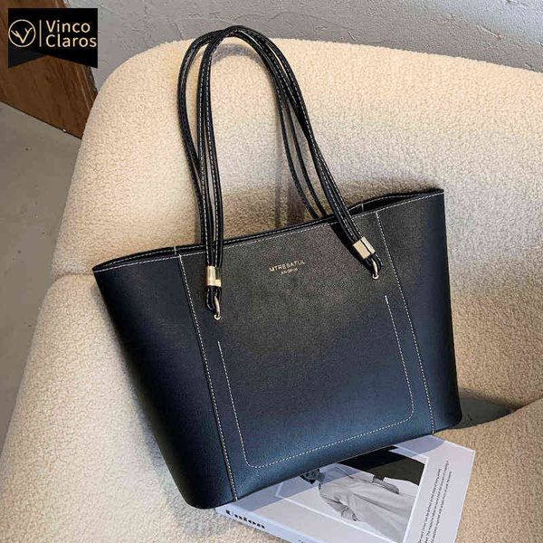 shopping bags large capacity casual tote for women trend luxury brand leather designer big shopper fashion handbags220307
shopping bags large capacity casual tote for women trend luxury brand leather designer big shopper fashion handbags220307