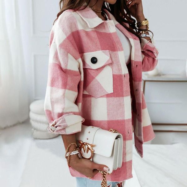 women's jackets korean style oversized plaid shirts blouse women autumn cotton long sleeve plus size blouses 2021 button up shirt chaqu, Black;brown
women's jackets korean style oversized plaid shirts blouse women autumn cotton long sleeve plus size blouses 2021 button up shirt chaqu, Black;brown
