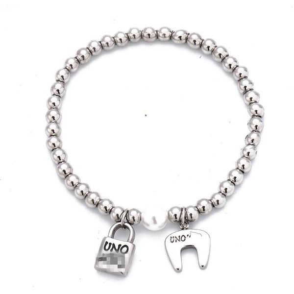 charm bracelets fashion women men silver color stainless steel heart lock key un round ball bead bracelet span jewelry, Golden;silver
charm bracelets fashion women men silver color stainless steel heart lock key un round ball bead bracelet span jewelry, Golden;silver