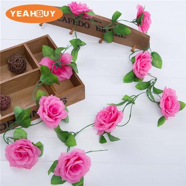 230cm 20colors rose fake artificial flowers vine rattan string home wedding garden decoration festival hanging silk flower
230cm 20colors rose fake artificial flowers vine rattan string home wedding garden decoration festival hanging silk flower