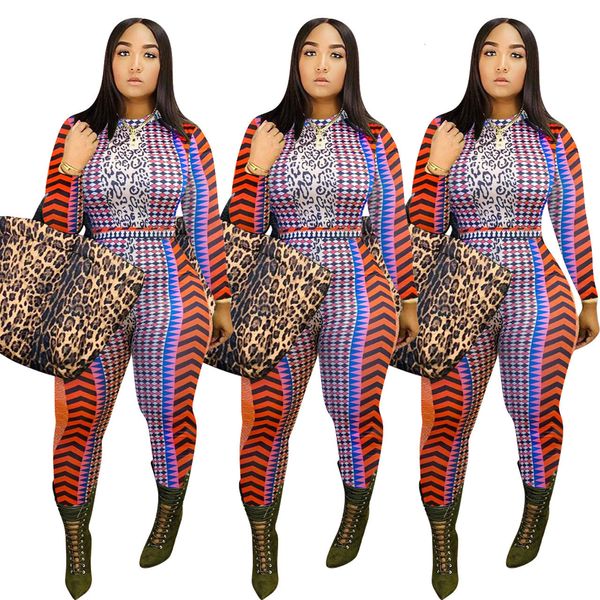 2021 new women jumpsuit autumn selling colorful printting long sleeve round neck fashion slim rompers bodysuits grno, Gray
2021 new women jumpsuit autumn selling colorful printting long sleeve round neck fashion slim rompers bodysuits grno, Gray