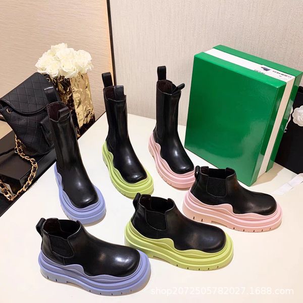 2021 fashion avocado green ankle boots womens platform platform midtube english style chelsea boot, Black
2021 fashion avocado green ankle boots womens platform platform midtube english style chelsea boot, Black