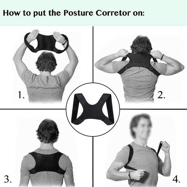 posture corrector clavicle fracture support back shoulder straighten brace belt psen999, Black;blue
posture corrector clavicle fracture support back shoulder straighten brace belt psen999, Black;blue