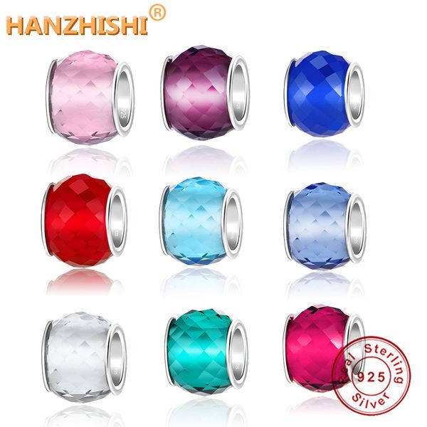 925 sterling silver pink/red/blue/clear cz murano glass beads fits original pandora charm bracelet jewelry making diy gift q0531, Black
925 sterling silver pink/red/blue/clear cz murano glass beads fits original pandora charm bracelet jewelry making diy gift q0531, Black