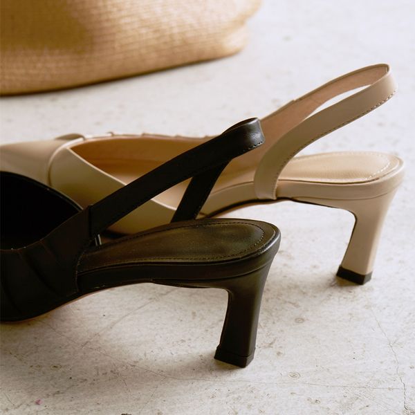 Womens genuine leather singback slip-on summer sandals elegant ladies pointed toe eveing pumps pleated high qualitye slim shoes, Black
Womens genuine leather singback slip-on summer sandals elegant ladies pointed toe eveing pumps pleated high qualitye slim shoes, Black